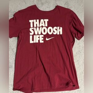 Nike Burgundy Graphic T-Shirt